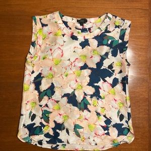 J. Crew Silk Floral Blouse